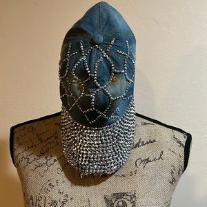 ***LIKE NEW*** Denim hat with rhinestone detail. Never worn